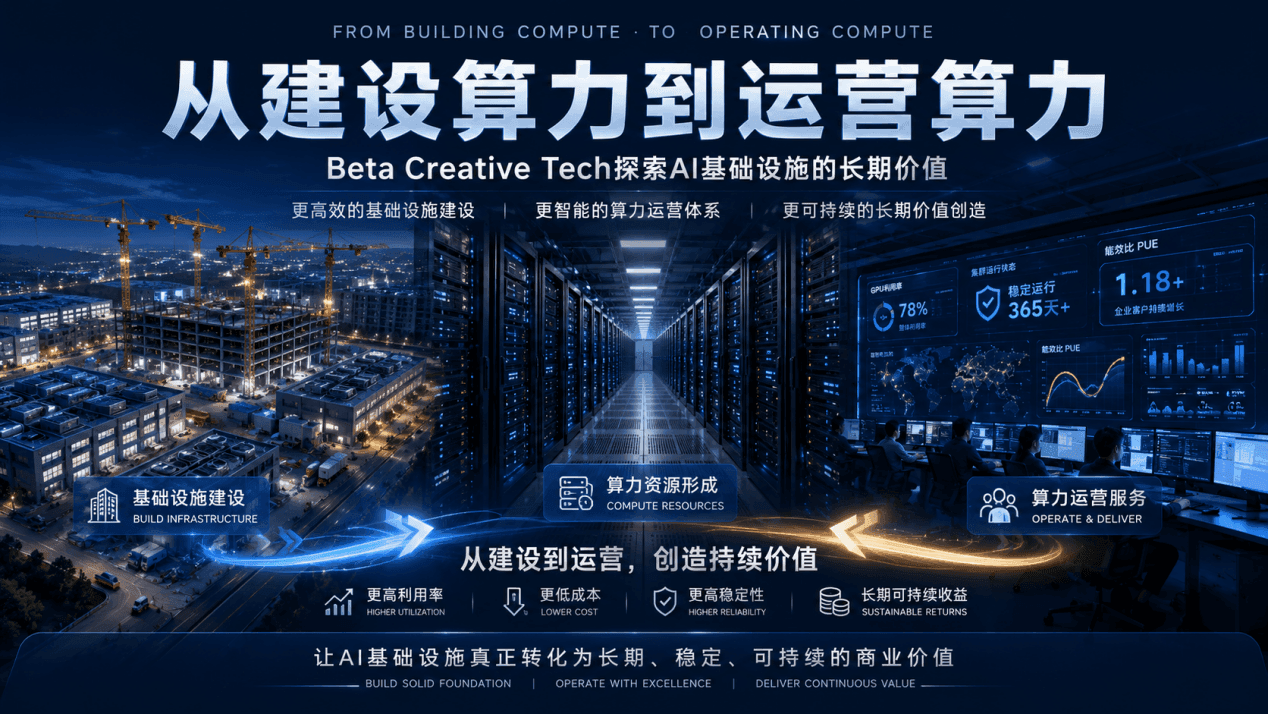 從建設算力到營運算力：Beta Creative Tech探索AI基礎設施長期價值